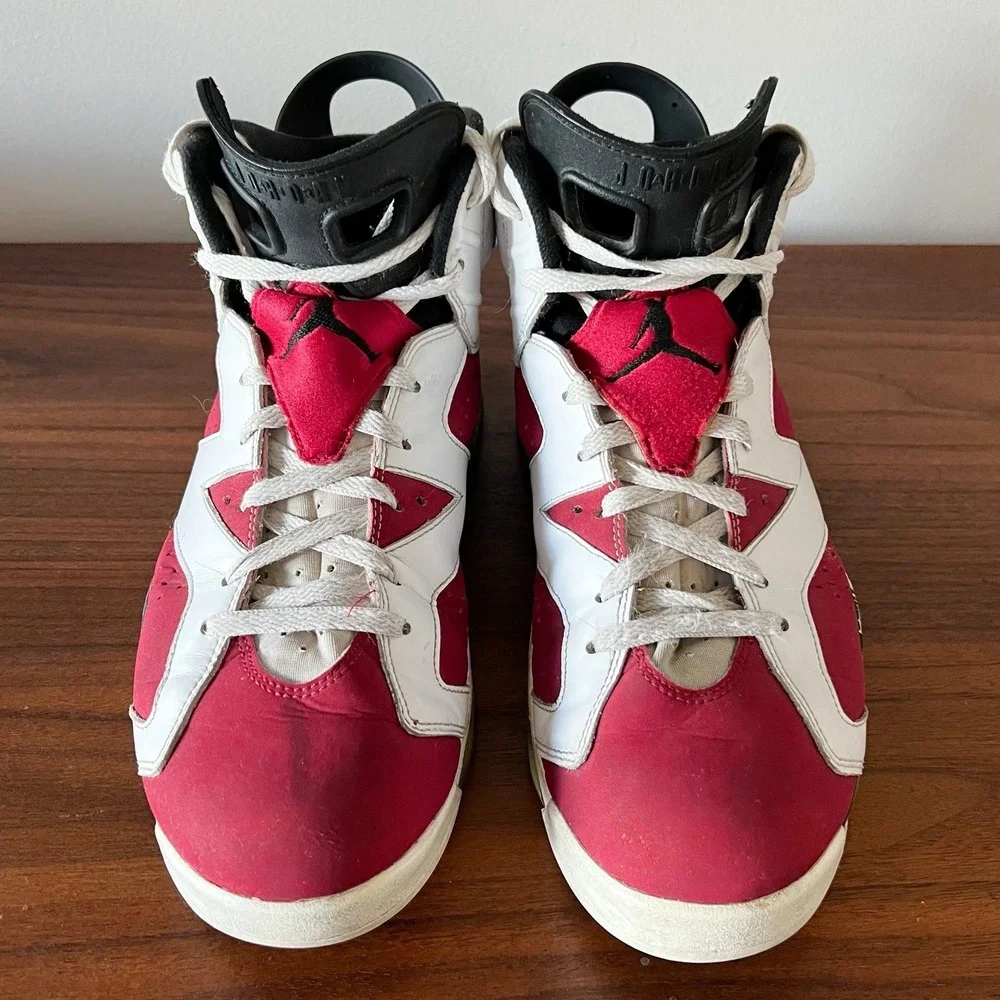Air Jordan 6 Retro Carmine 2014 Size 12 Red White Black OG Box 384664-001